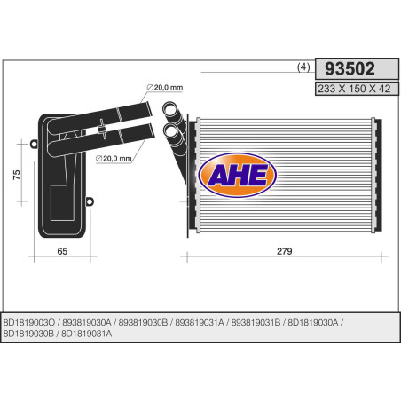 Radiateur de chauffage
