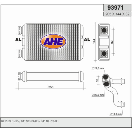 Radiateur de chauffage