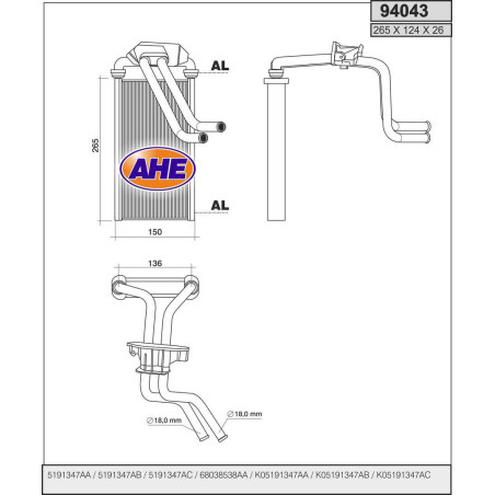 Radiateur de chauffage