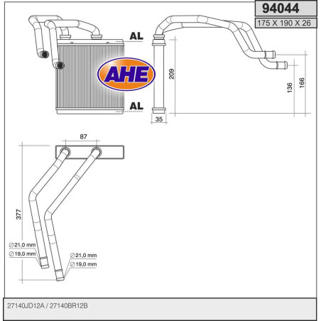 Radiateur de chauffage