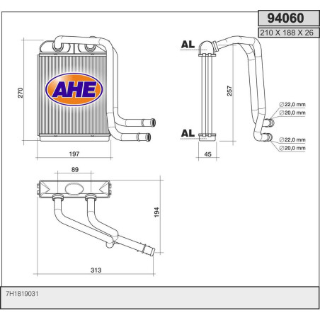 Radiateur de chauffage