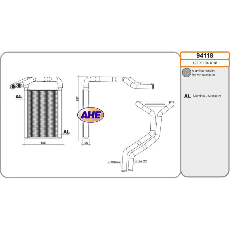 Radiateur de chauffage