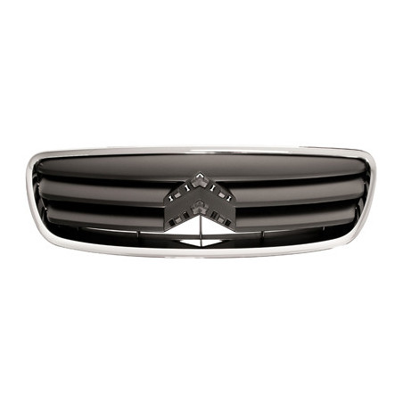 Grille de calandre avec chrome