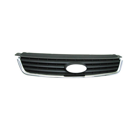 Grille de calandre noir avec moulure chrome