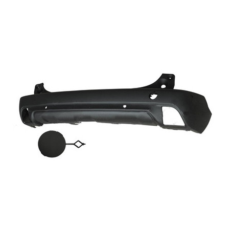 Pare-chocs central arrière noir