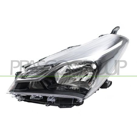 Optica Izquierda H4 Electrica-Sin Motor-Negra