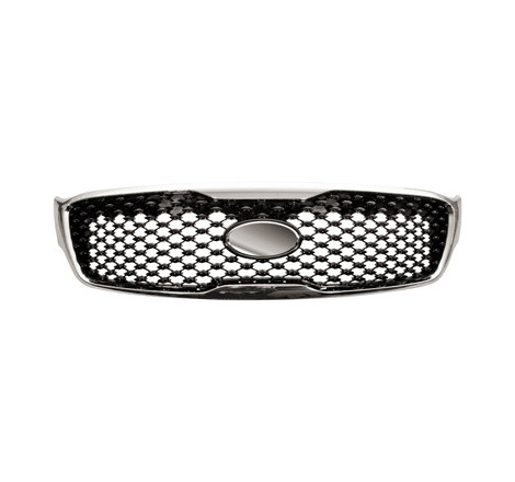 Grille de calandre noir brillant avec cadre chromé