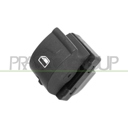 INTERRUPTEUR LEVE-VITRE NOIR-PORTE AVANT GAUCHE-4 BROCHES