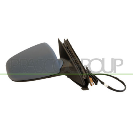 Rétroviseur électrique, rabattable électriquement, à peindre avec apprêt