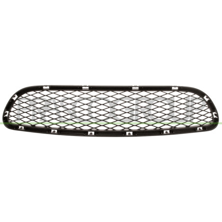 Grille centrale noire de pare-chocs avant