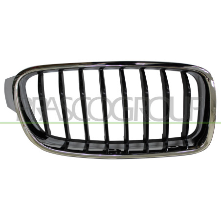 Grille de calandre chrome noir côté passager