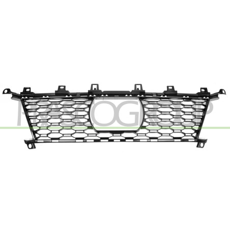 Grille centrale inférieure noir brillant de pare-chocs avant