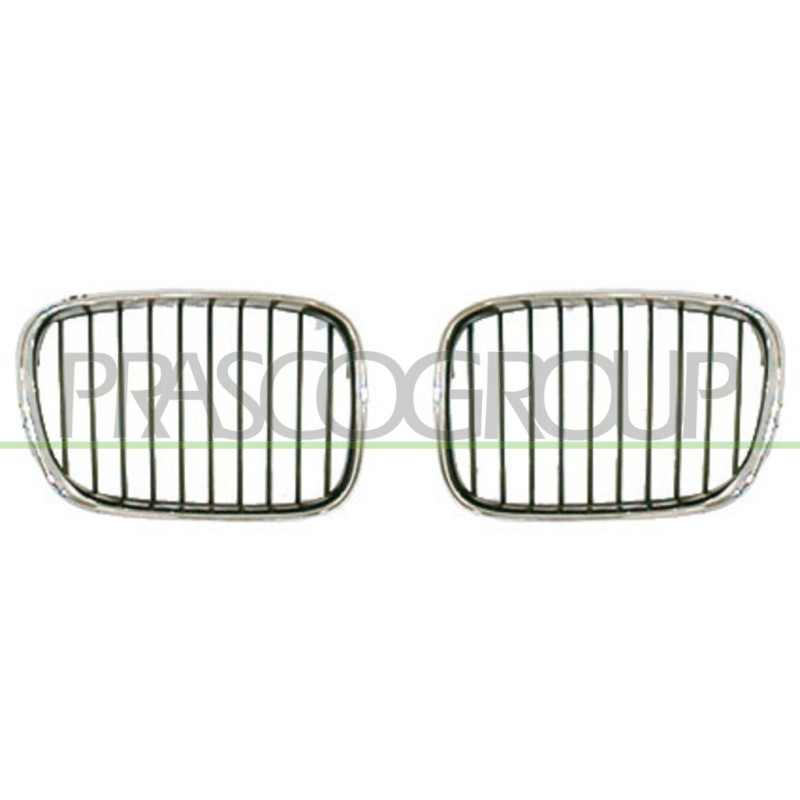 Grille de calandre chrome chrome noir côté passager