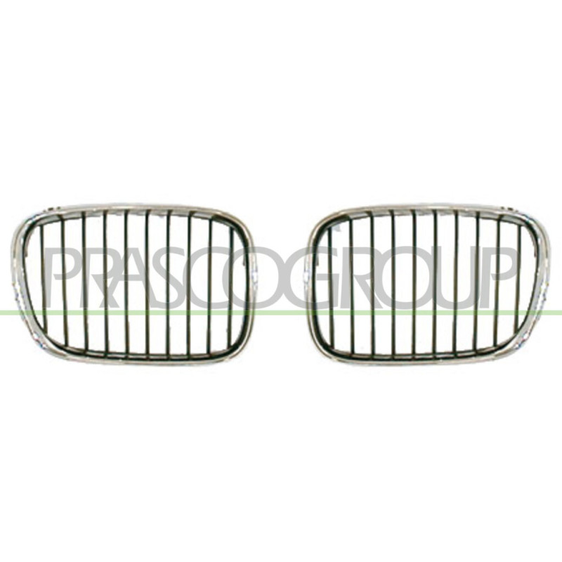 Grille de calandre chrome chrome noir côté chauffeur