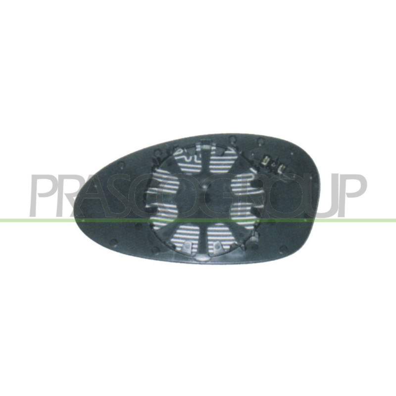 Glace de rétroviseur côté passager