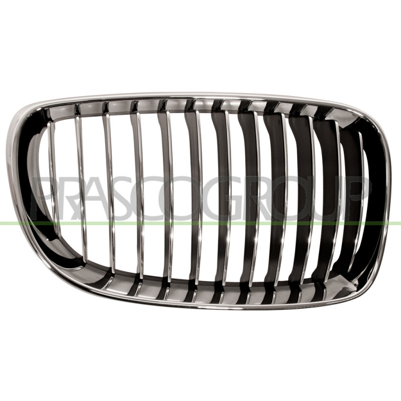 Grille chrome chrome noir de calandre côté passager