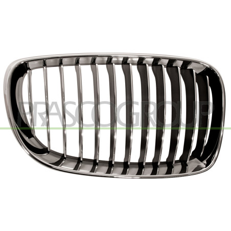 Grille chrome chrome noir de calandre côté passager