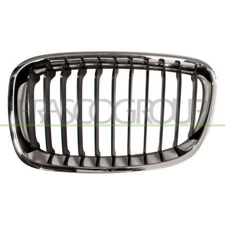 Grille de calandre noir avec cadre chrome côté chauffeur