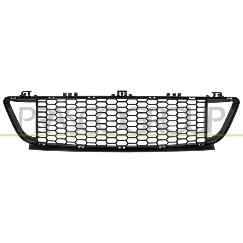 Grille centrale noire de pare-chocs avant