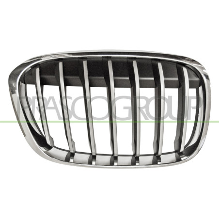 Grille de calandre chrome titane noir côté passager