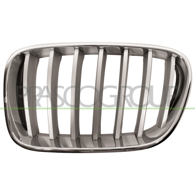 Grille de calandre chrome titane côté chauffeur
