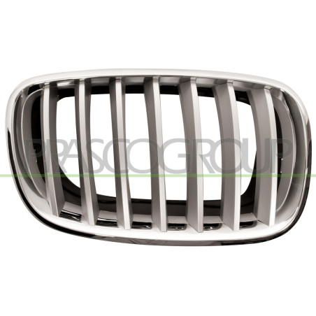 Grille de calandre chrome titane côté passager