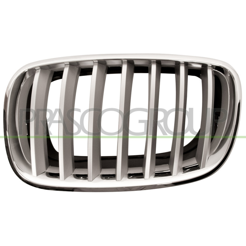 Grille de calandre chrome titane côté chauffeur
