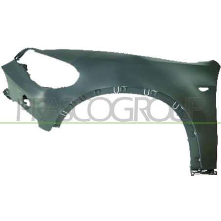 Aile avant côté chauffeur en plastique avec apprêt