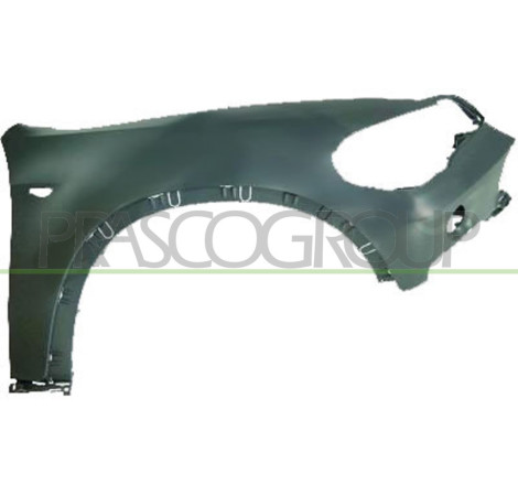 Aile avant côté passager en plastique avec apprêt