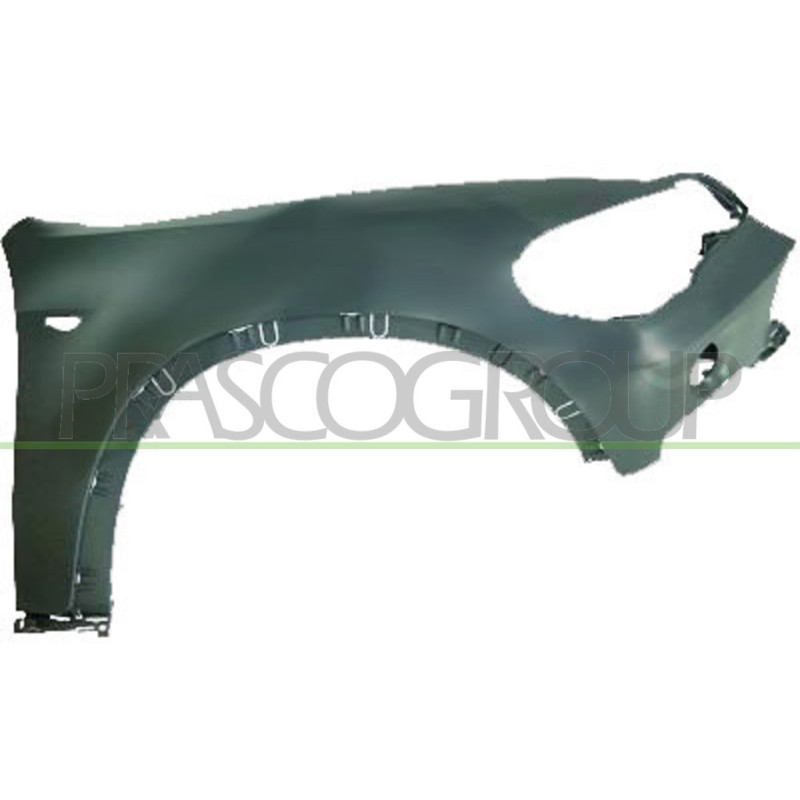 Aile avant côté passager en plastique avec apprêt