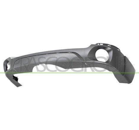 PARE-CHOCS ARRIERE INFERIEUR NOIRE STRUCTURE-AVEC TROUS MOULURE-AVEC SORTIE ECHA