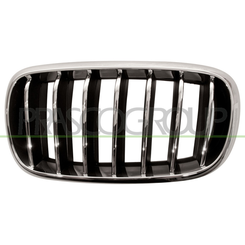 Grille de calandre chrome chrome noir côté chauffeur