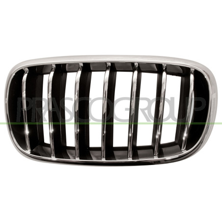Grille de calandre chrome chrome noir côté chauffeur