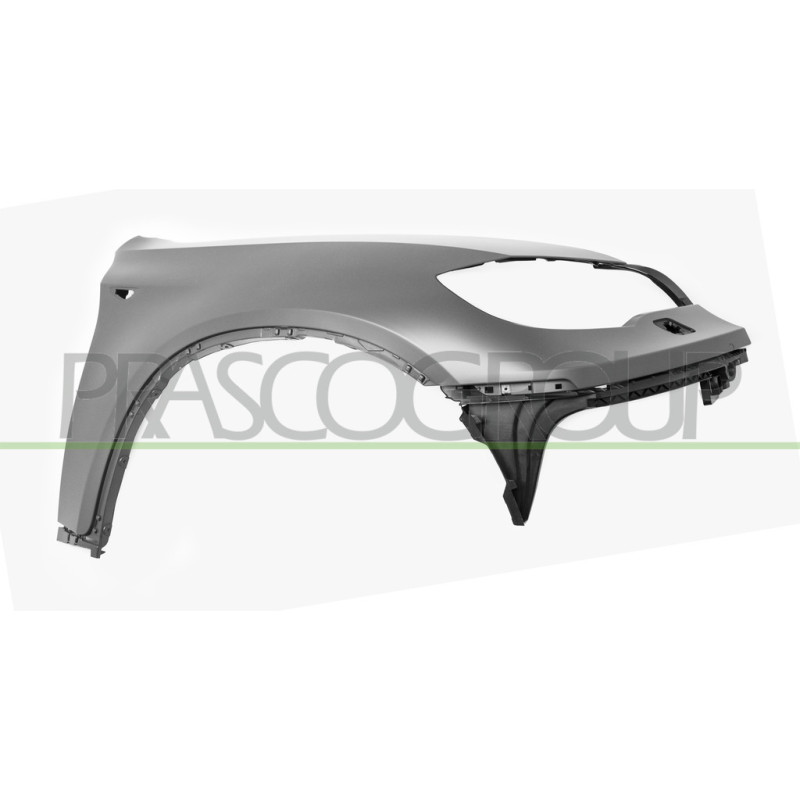Aile avant côté passager en plastique sans apprêt