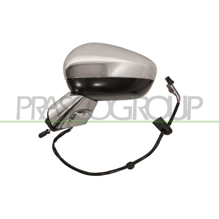 Rétroviseur électrique, rabattable électriquement, à peindre avec apprêt