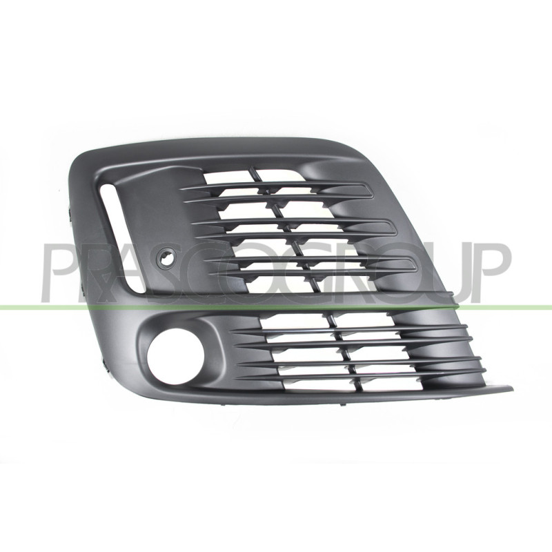 Grille droite noire de pare-choc | Avec trous anti-brouillard