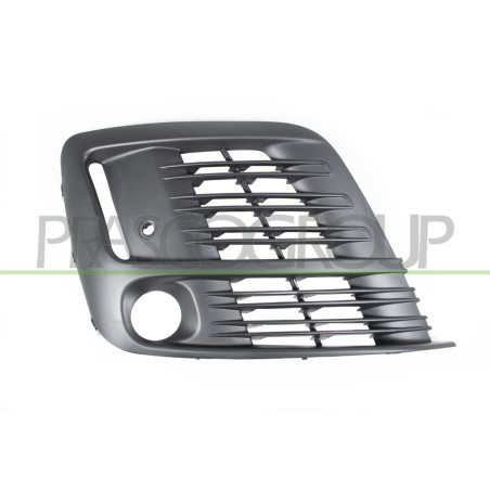 Grille droite noire de pare-choc | Avec trous anti-brouillard