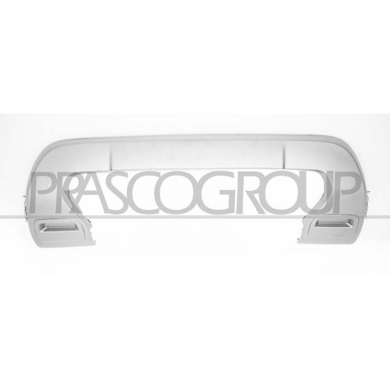 Bandeau central inférieur argent de pare-chocs avant