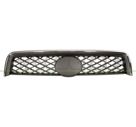 Grille de calandre noir avec moulure chrome
