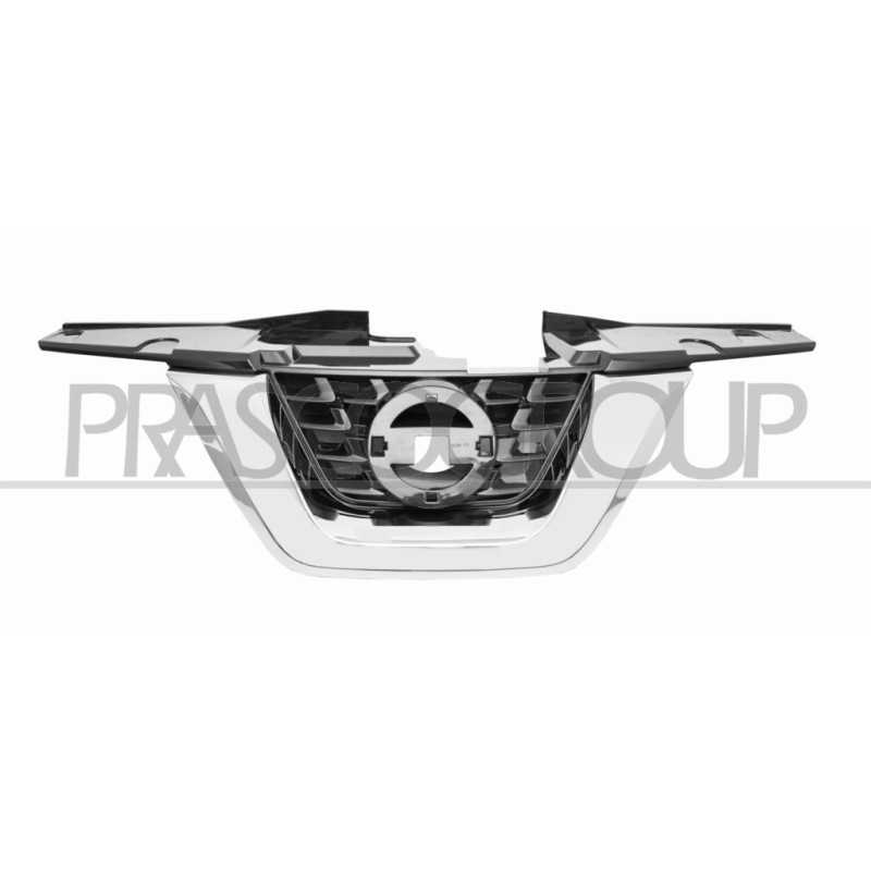 Grille de calandre noir avec moulure chrome