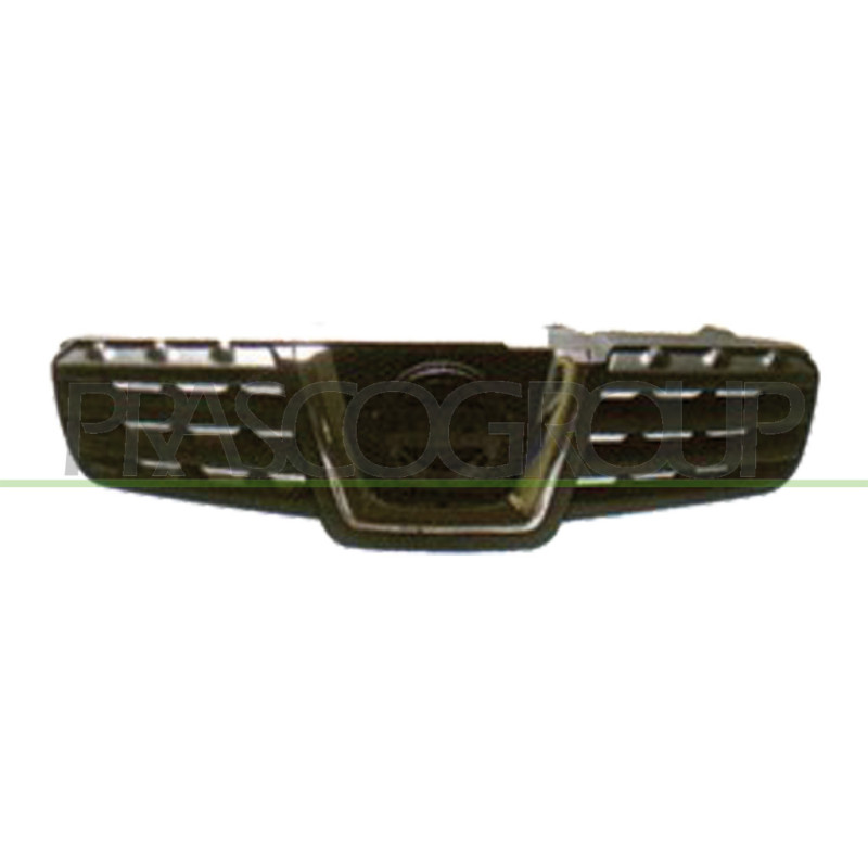 Grille de calandre noir avec moulure chrome