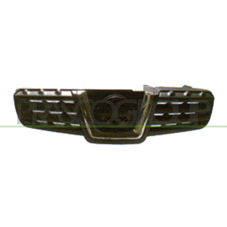 Grille de calandre noir avec moulure chrome