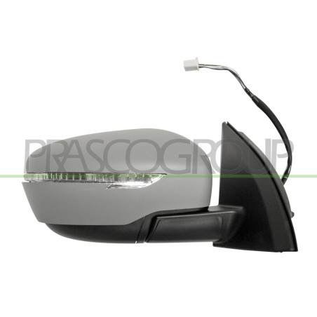 Rétroviseur électrique, rabattable électriquement, à peindre avec apprêt