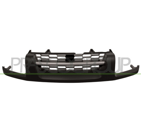 Grille de calandre noir avec moulure chrome