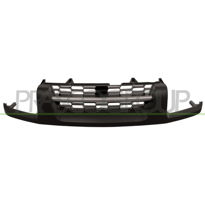 Grille de calandre noir avec moulure chrome