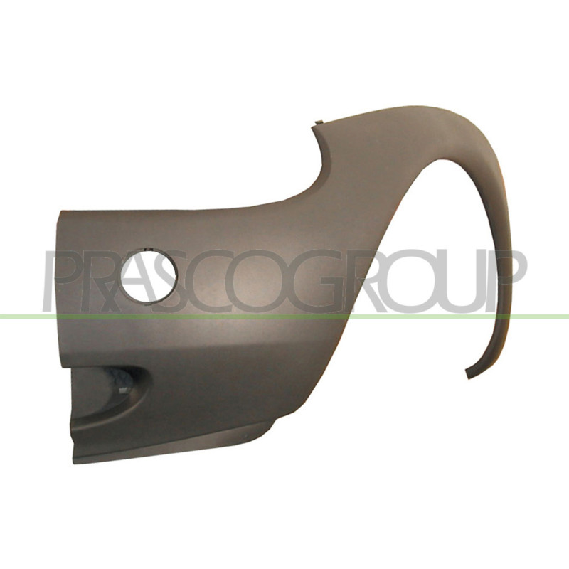 Pare-chocs avant gris côté chauffeur