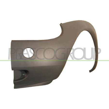 Pare-chocs avant gris côté chauffeur