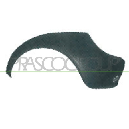 Crosse de pare-chocs arrière noir côté chauffeur