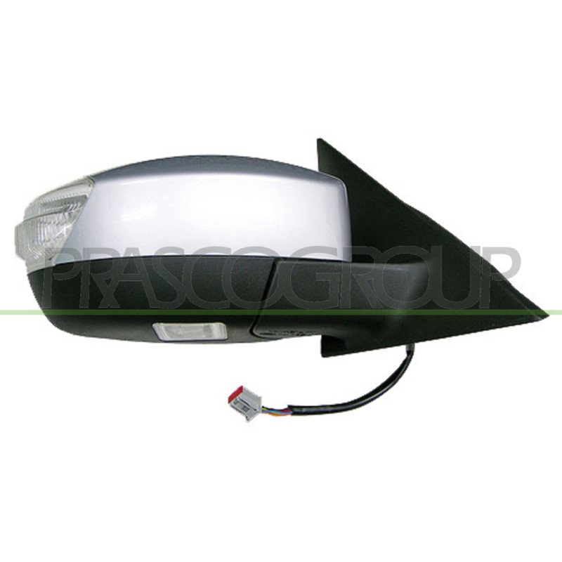 Rétroviseur électrique, rabattable électriquement, à peindre avec apprêt