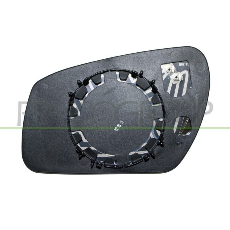 Glace de rétroviseur côté passager